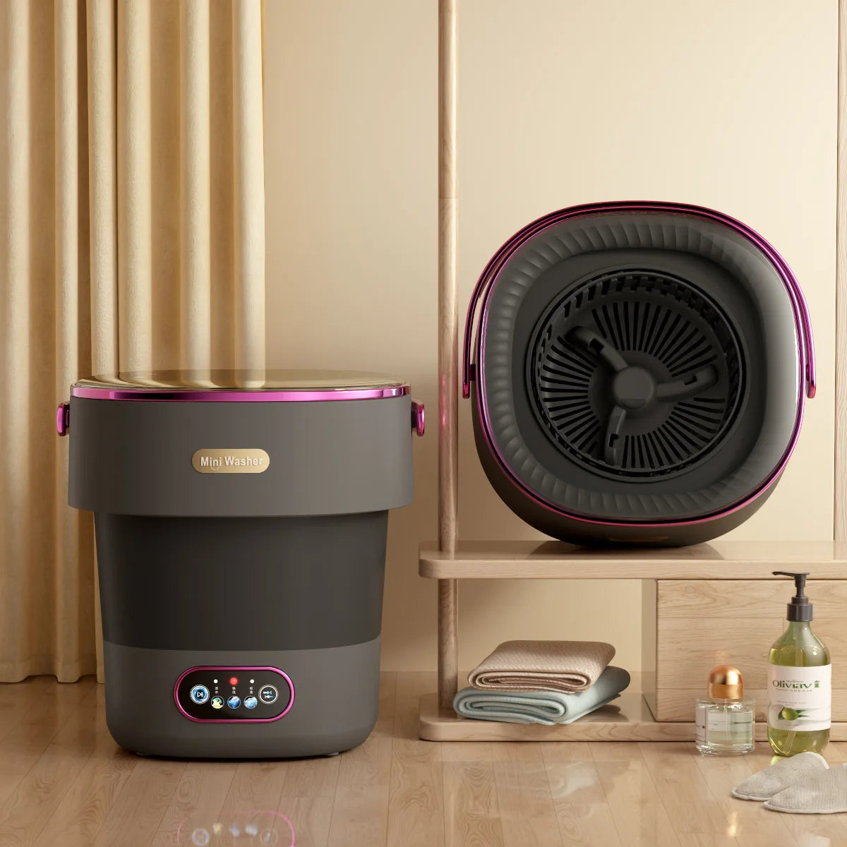 QuickFold Portable Mini Washer Dryer