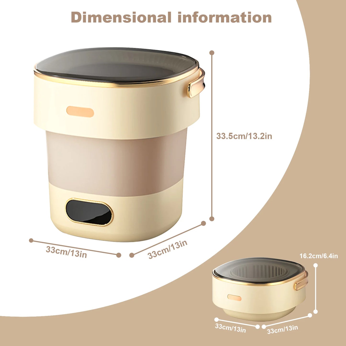 QuickFold Portable Mini Washer Dryer