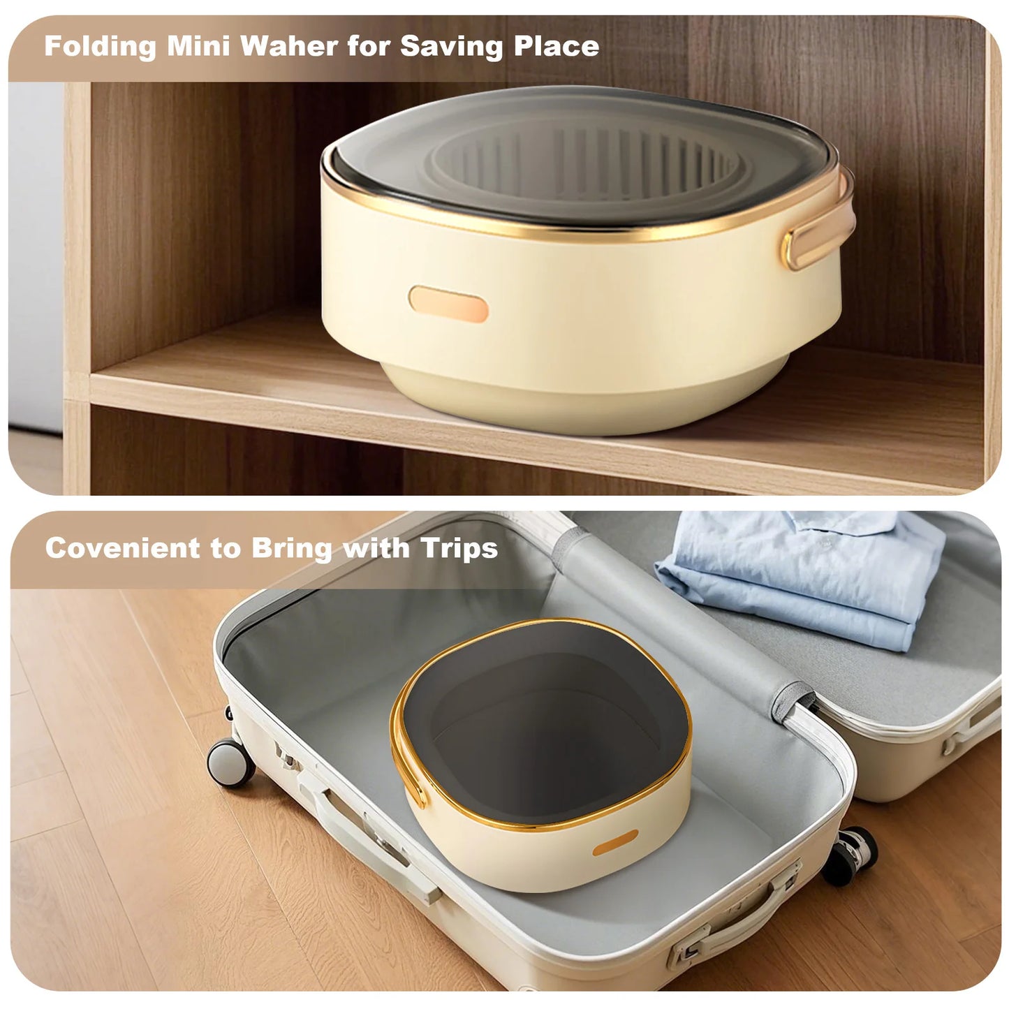 QuickFold Portable Mini Washer Dryer